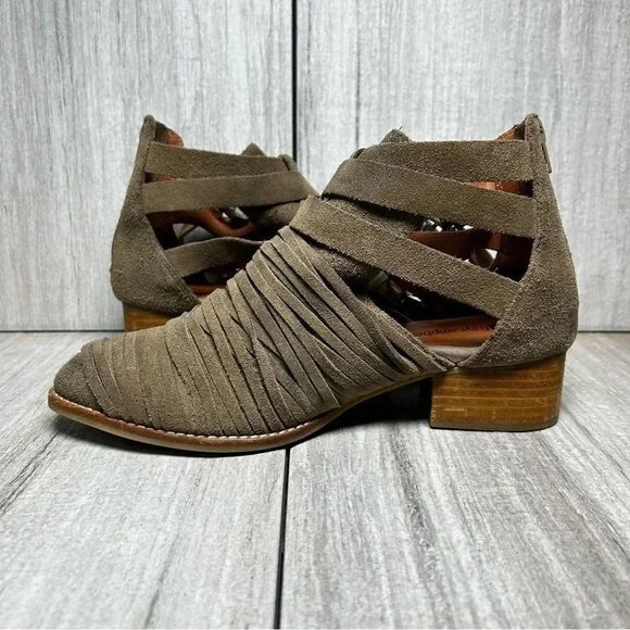 Jeffery Campbell Strappy Block Heel Bootie Ankle Boot Nuestra Womens Size 8 - Picture 2 of 9